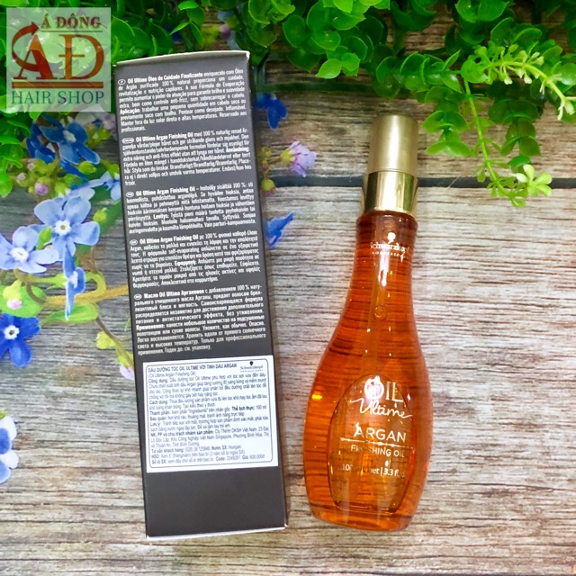 [+Tặng mũ trùm][Chính hãng] TINH DẦU DƯỠNG TÓC SỢI VỪA ĐẾN DÀY SCHWARZKOPF ULTIME ARGAN FINISHING OIL ĐỨC 100ml