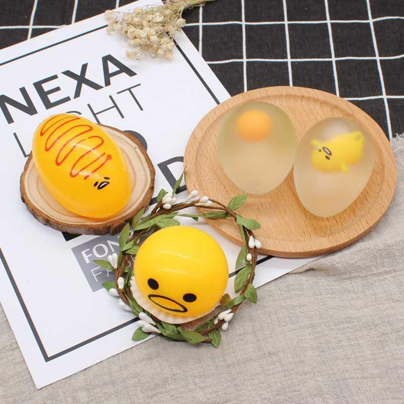 Đồ chơi Bánh Plan Bánh Mật ong Gudetama trứng biến thái trứng trút giận Mochi bóp vui giải tỏa căng thẳng