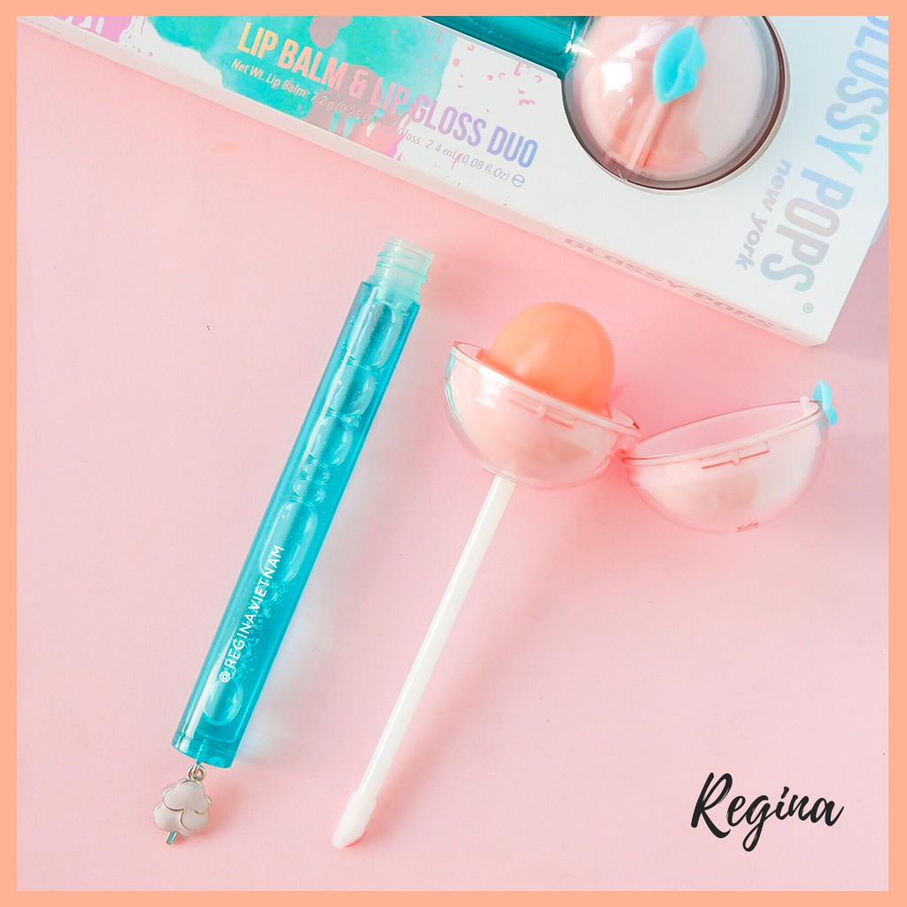 Son 2 trong 1 { Bóng + Dưỡng } COTTON CANDY CLOUDS | Glossy Pops