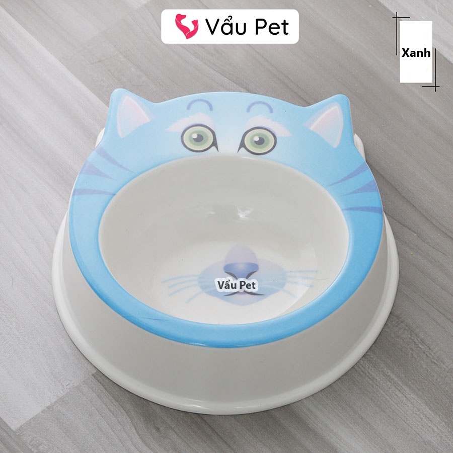 Bát ăn chó mèo - Bát Phíp hình mèo cho chó mèo thú cưng Vẩu Pet Shop
