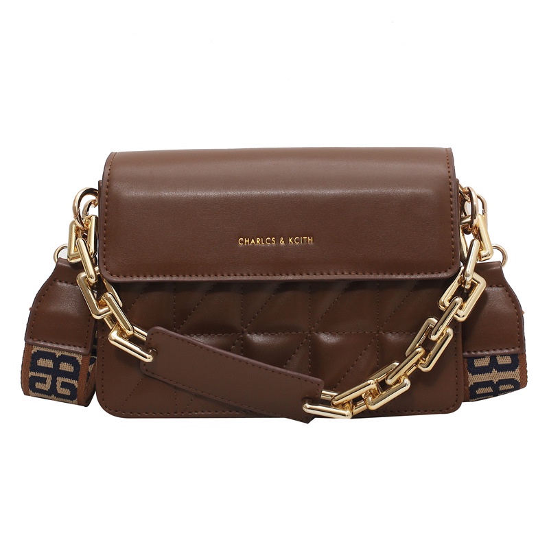 Túi đeo chéo vai hình vuông họa tiết chữ kiểu dáng thời trang sành điệu