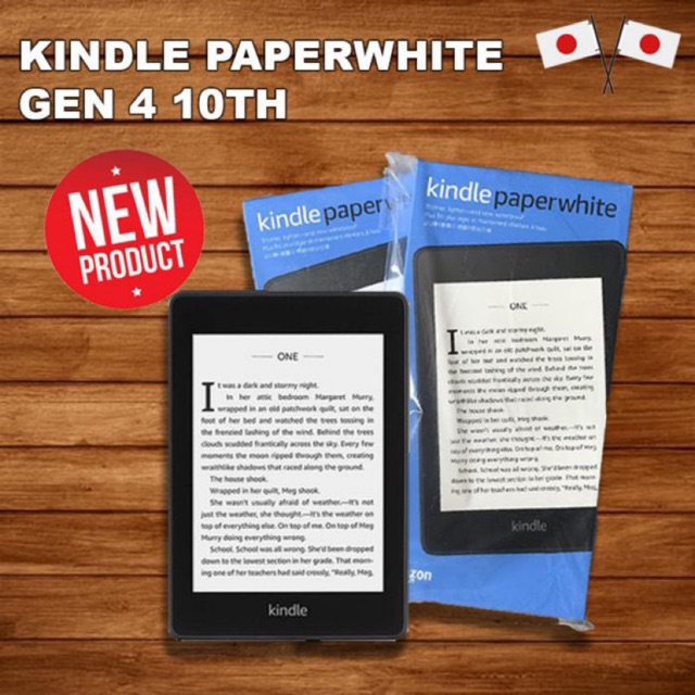 [Mã ELHAMG10 giảm 5% đơn 1TR] Máy Đọc Sách Kindle Paperwhite Gen 4 10th 6 inch 8Gb nội địa Nhật