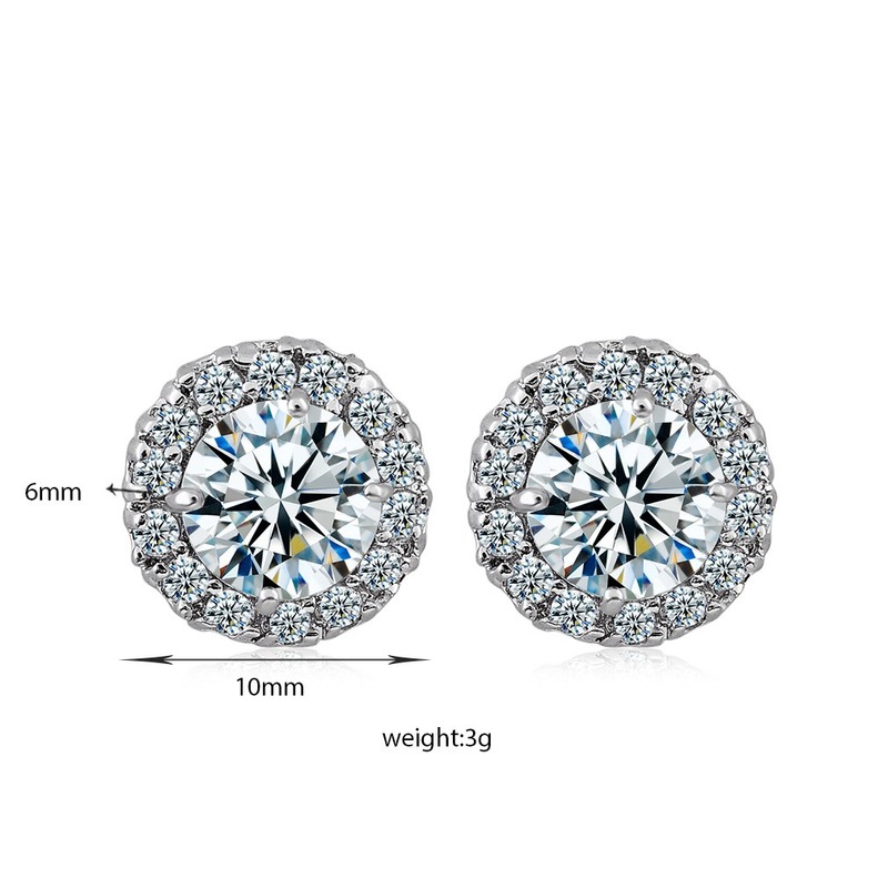 Bông Tai Bạc Theo Phong Cách Hàn Quốc