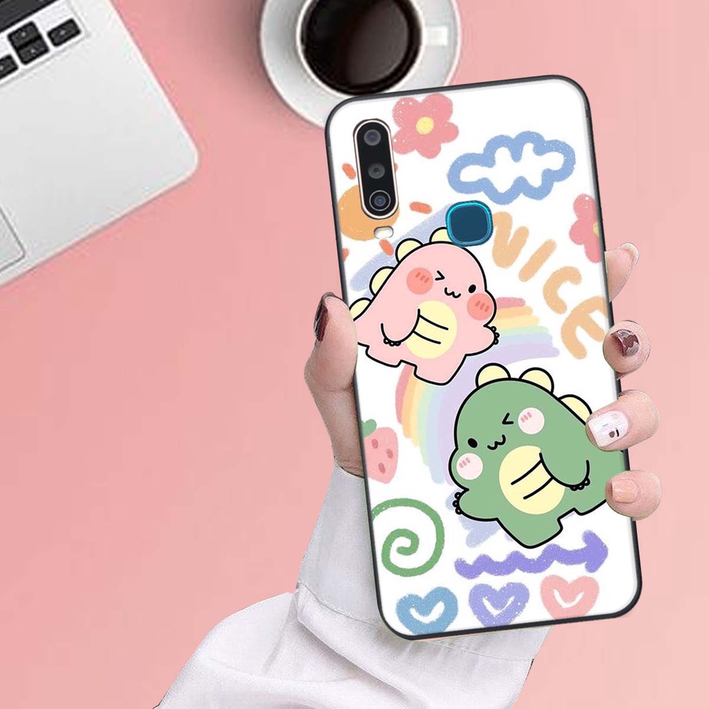 Ốp lưng Vivo U10 / Y12 in hình khủng long , gấu nâu xinh xắn, siêu cute  mà còn vô cùng RẺ -ĐẸP