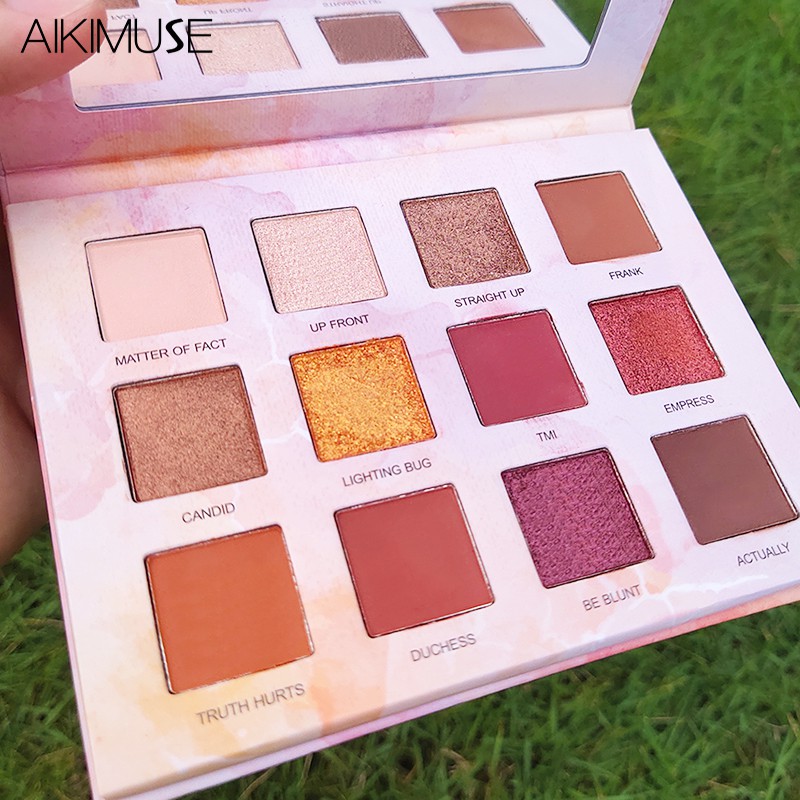 Bảng phấn mắt AIKIMUSE 12 màu sắc long lanh lâu trôi 150g | BigBuy360 - bigbuy360.vn