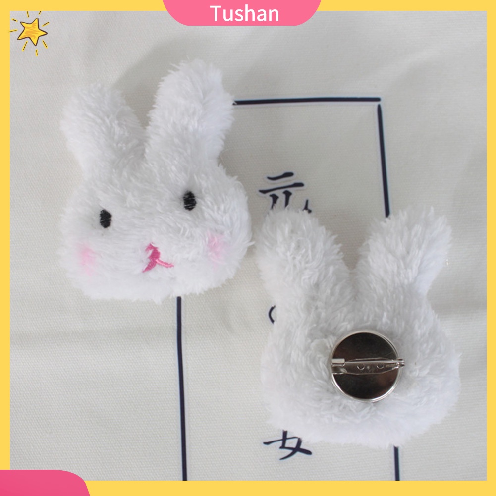 Ghim Cài Áo Hình Gấu / Thỏ Nhồi Bông Đáng Yêu