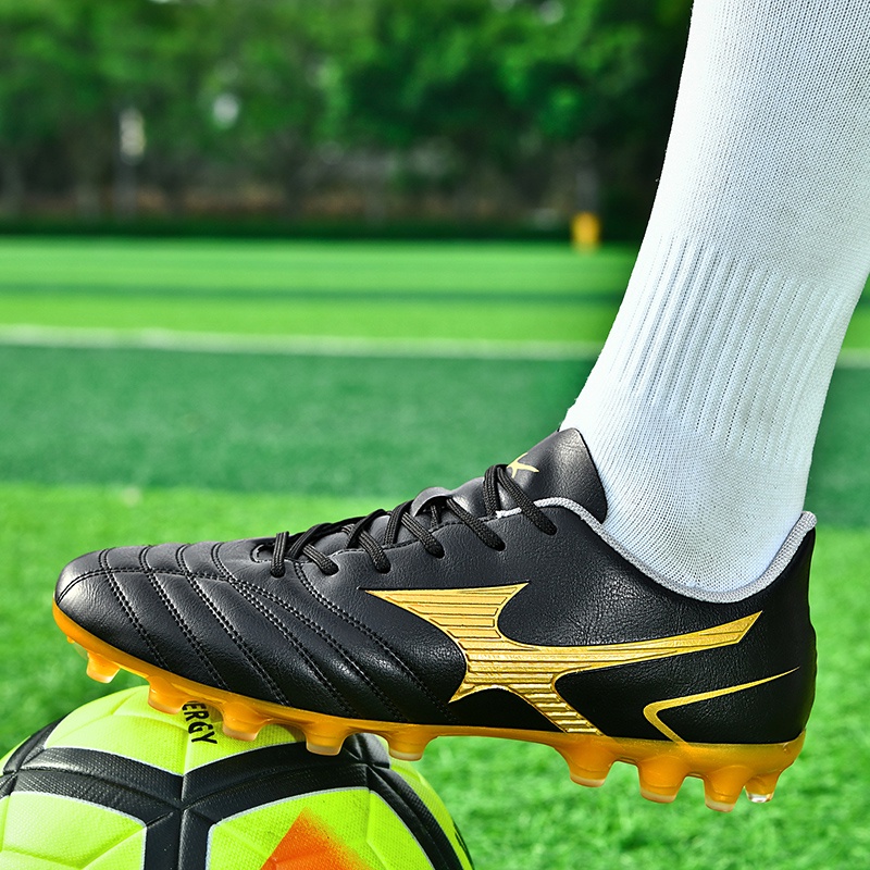 (4 colors)2022 new FG⚽Giày bóng đá thể thao ngoài trời cho thanh niên, giày tập bóng đá, giày bóng đá chống va đập size EU: 35-44