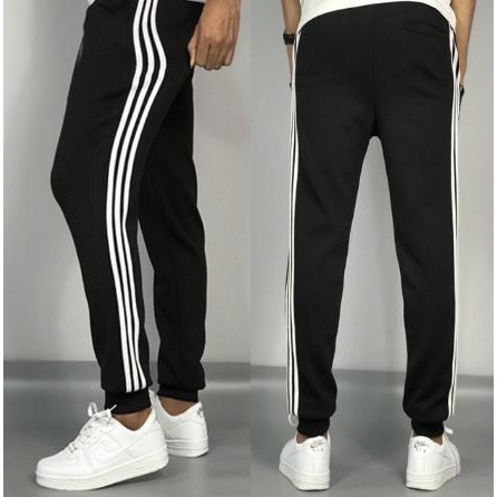 Quần jogger nỉ thế thao 3 sọc nam, chất nỉ bao ấm, cực dày dặn, nỉ co dãn siêu êm