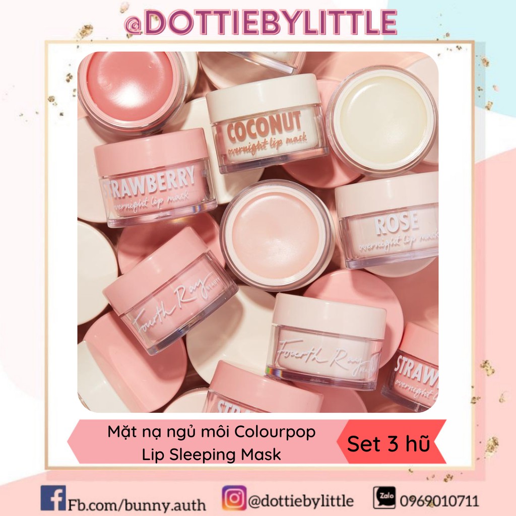 [BILL US] Set mặt nạ ngủ môi Colourpop Lip Sleeping Mask