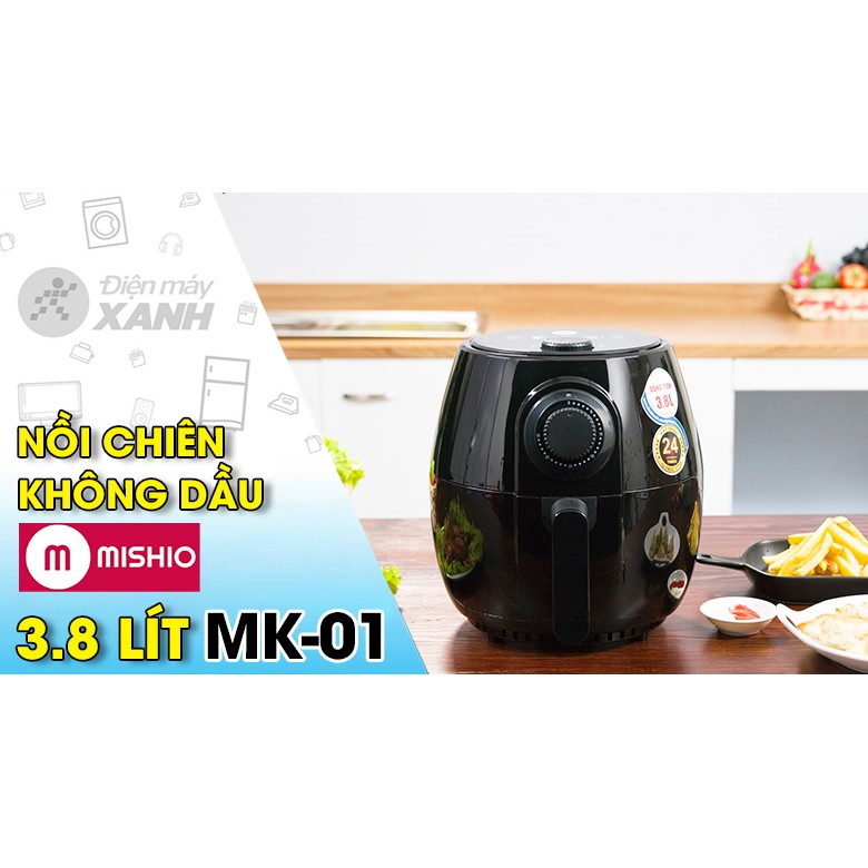 Nồi chiên không dầu Mishio MK-01 3.8 lít