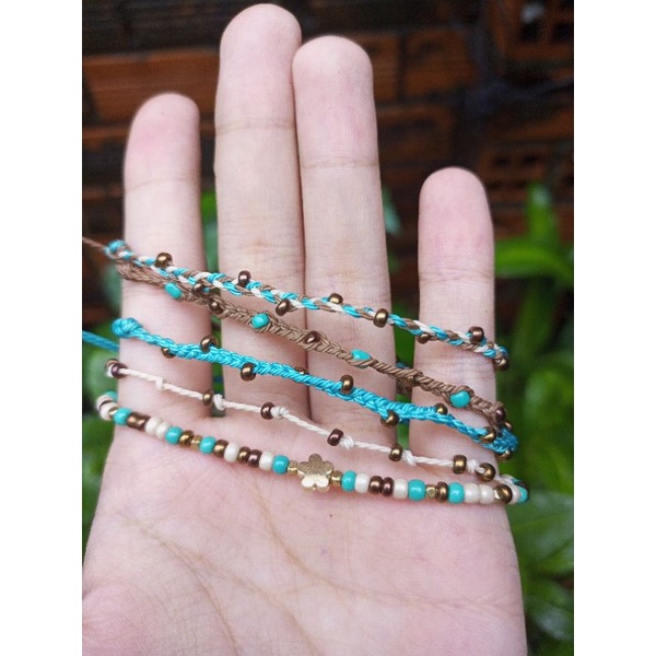 🦋Boho in my veins - Set vòng tay boho xanh lá x nâu 🦋