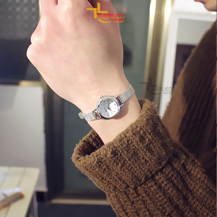 Đồng hồ nữ chính hiệu Protab Yuhao YH045, dây thép không gỉ, chống nước tốt