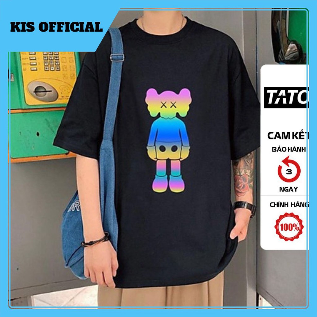 Áo thun tay lỡ nam nữ Kaw.s Áo Thun Phản Quang 7 Màu chất liệu cotton mềm mịn Áo thun unisex TATO_OFFICIAL