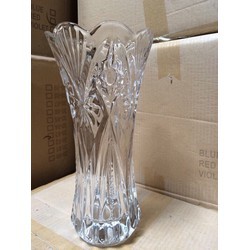 Lọ hoa thủy tinh trắng 30cm và 35cm