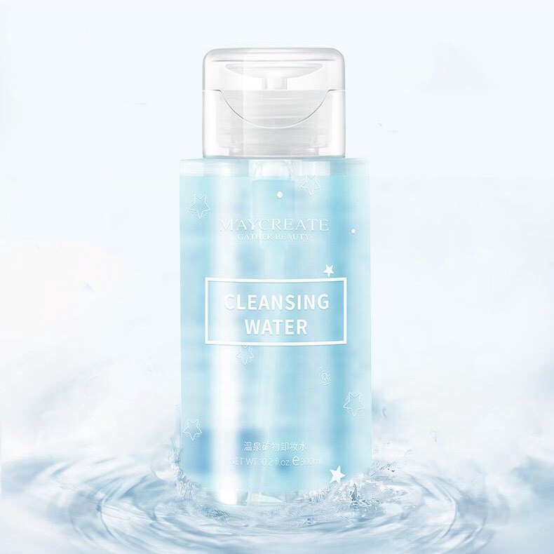 Nước tẩy trang MayCreate 300ml suối khoáng Hot Spring Mineral Cleansing Water làm sạch sâu tẩy sạch bụi bẩn, bã nhờn