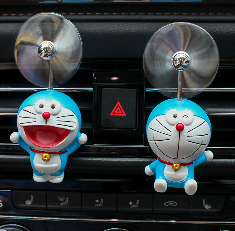 Kẹp Khuếch Tán Nước Hoa Hình Doraemon Gắn Điều Hòa Xe Hơi