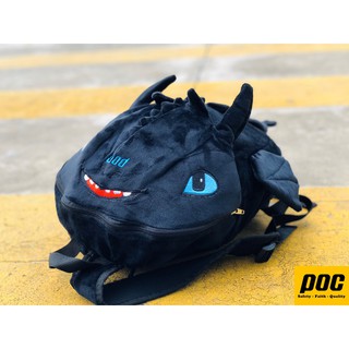 Balo con rồng răng sun cute màu đen