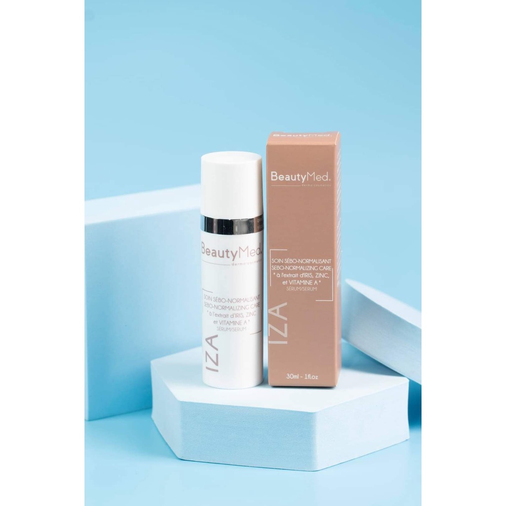 BeautyMed IZA Soin Sebo – Normalizing Care IZA Serum – Serum chăm sóc da Mụn, Điều Tiết Bã Nhờn
