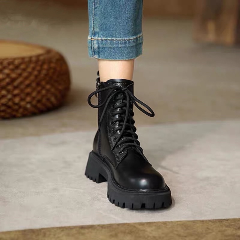 [ORDER] Giày boot nữ cao cổ da bò chất lượng cao cấp