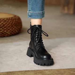 Giày boot nữ cao cổ da bò chất lượng cao cấp