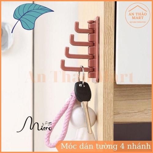 Móc Treo Đồ Nhánh Xoay, Móc Treo Dán Tường Hình Cây Thông Siêu Xinh