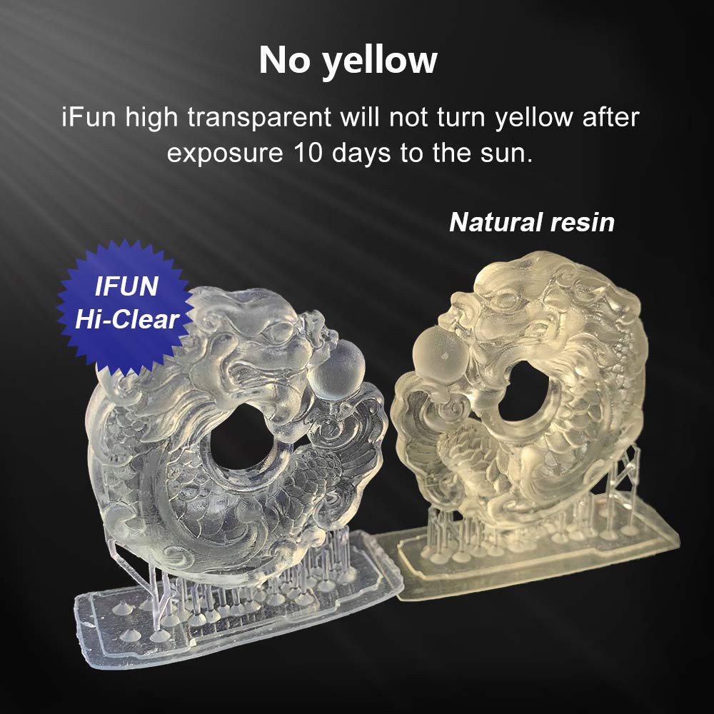 Nhựa in resin 3D LCD độ trong suốt cao 500g -  IFUN 3D Printer Resin High Clear 405nm LCD DLP #iF3124 500g