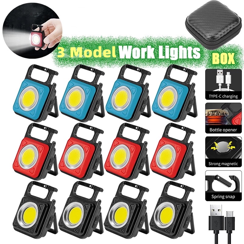 Đèn Pin COB Mini Bỏ Túi Sạc USB Bỏ Túi Chống Nước Dùng Cho Hoạt Động Ngoài Trời