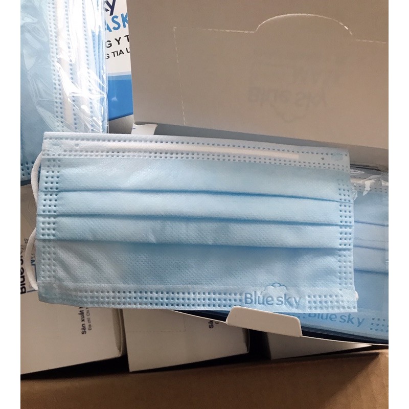 KHẨU TRANG Y TẾ 4 LỚP HỘP 50c CÁI BLUE SKY | BigBuy360 - bigbuy360.vn