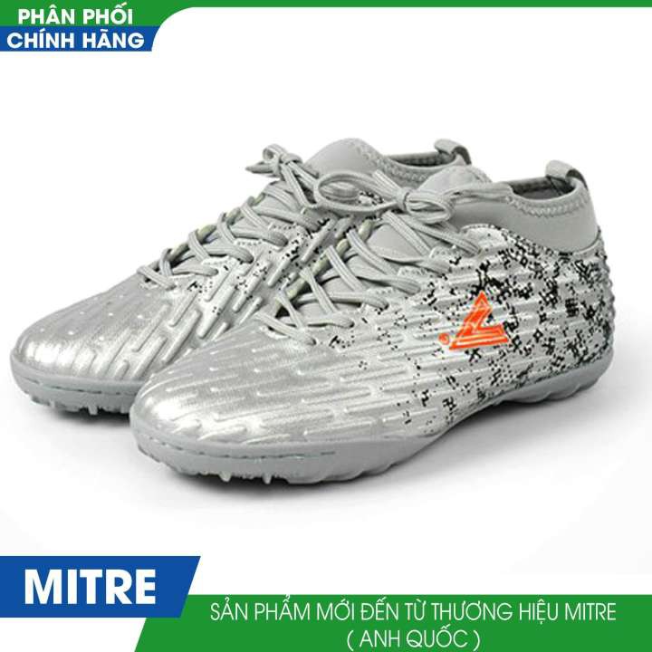 Giầy bóng đá sân cỏ nhân tạo Động Lực Mitre 170501 ( màu bạc)
