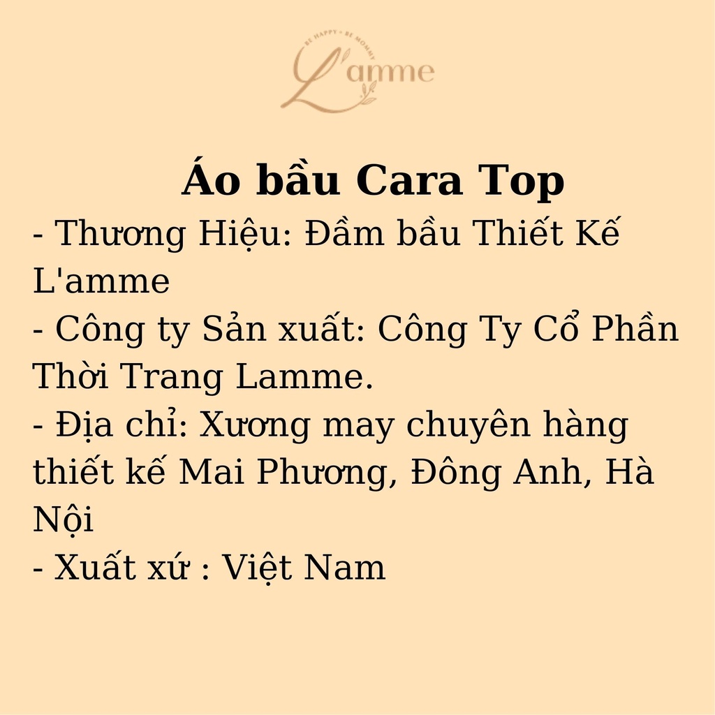 Áo bầu đẹp Cara Top chất lụa cao cấp dập ly, dáng suông, mềm mát điểm nơ ngực cách điệu by LAMME