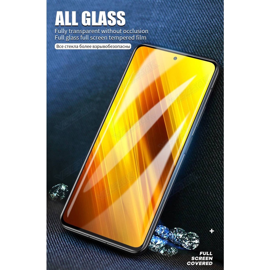 Ốp điện thoại kính cường lực 9H cho Xiaomi Mi Mix 2S Max 2 3 Mi 8 SE Lite Poco X3 NFC F1 F2 Pro