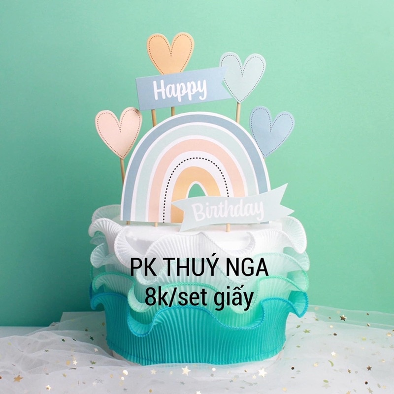 5 Combo 2 Set Cầu Vồng HPBD + Tim