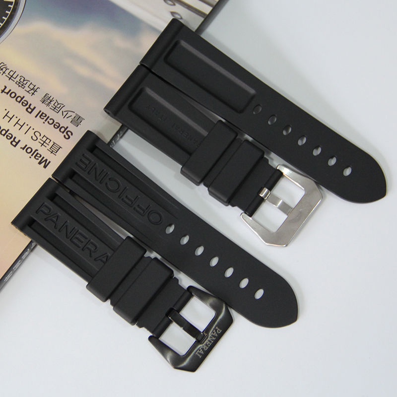 PANERAI Dây Đeo Đồng Hồ Bằng Cao Su Silicone Mềm 22mm 24mm Cho PAM111 / 112 / 0389 / 441