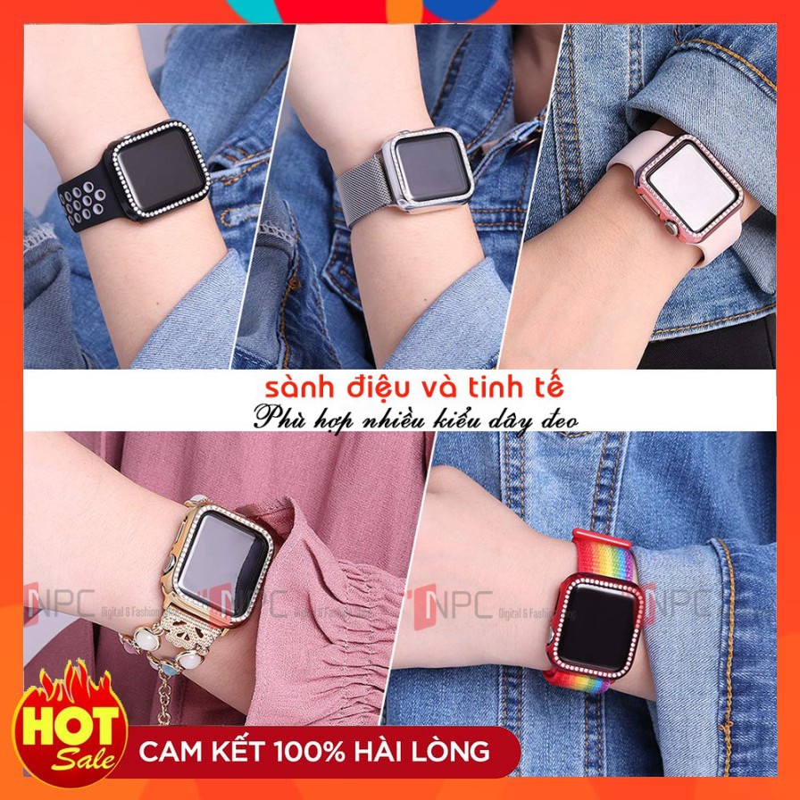 Ốp Bảo Vệ Apple Watch Đính Đá dành cho Series 5/4/3/2/1 38mm 40mm 42mm 44mm Hana Case