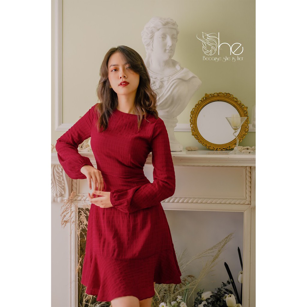 Sarah Dress- Đầm tay dài đuôi cá- SDX70 | BigBuy360 - bigbuy360.vn