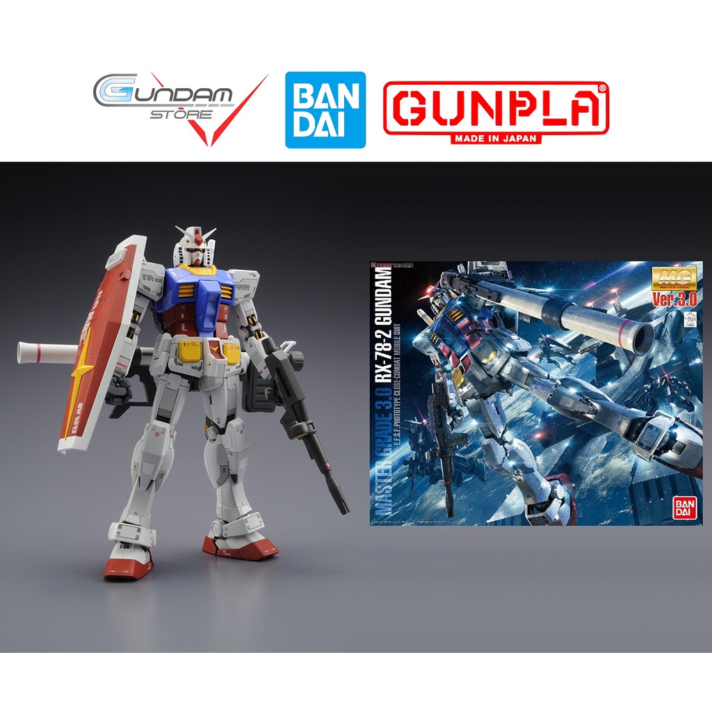 Mô Hình Gundam MG RX-78-2 3.0 1/100 Bandai Master Grade Đồ Chơi Lắp Ráp Anime Nhật