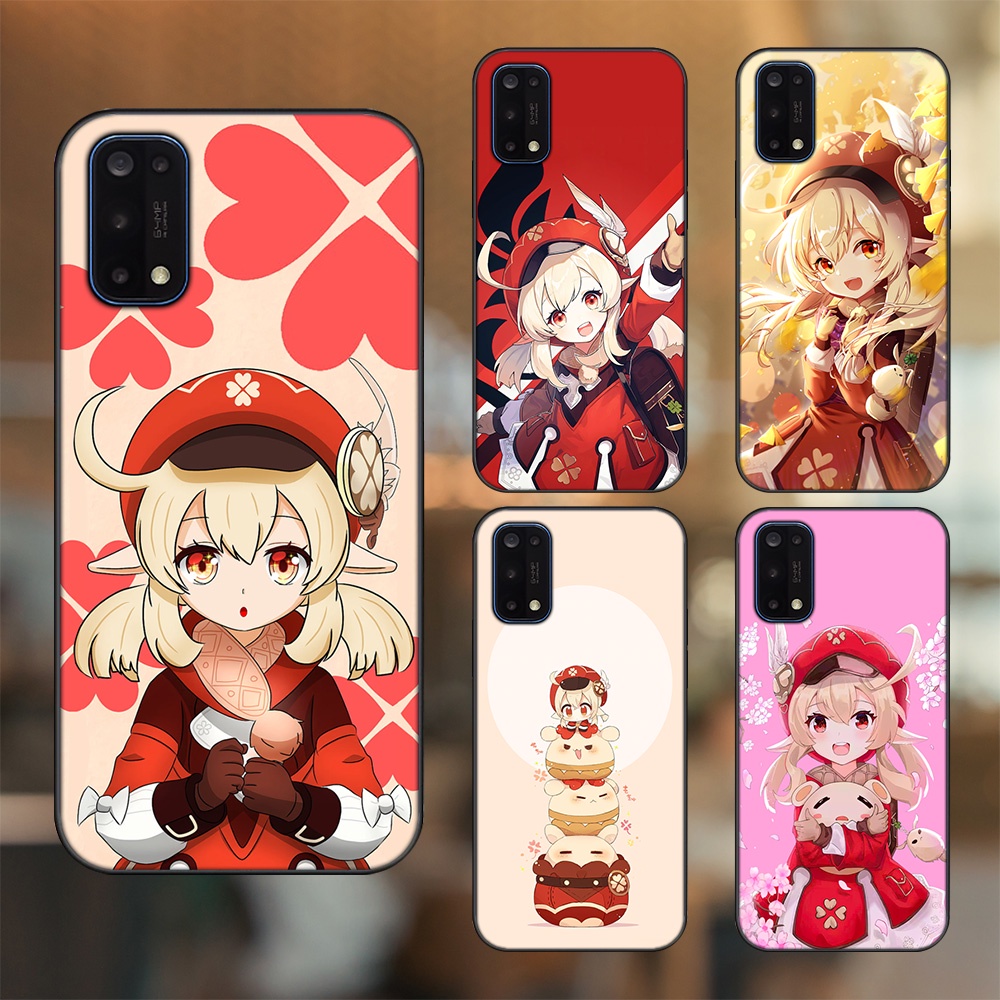 Ốp lưng Realme 7 Pro viền đen in hình Klee Genshin Impact