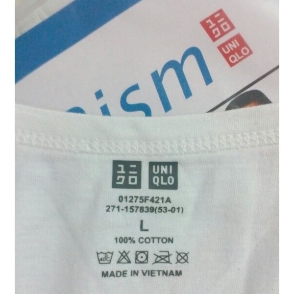 Áo ba lỗ nam AIRism Uniqlo cotton 100%