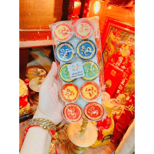 Đèn cầy nhiều màu thái lan
