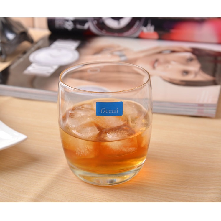 Bộ 06 Cốc Thủy Tinh Chịu Nhiệt Uống Cafe Cường Lực Chính Hãng Ocean Ivory Rock B13009 Dung Tích 265ml