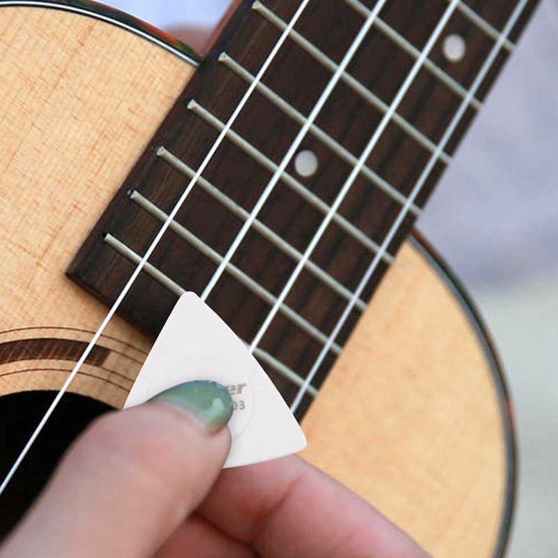 Flanger 10pcs Triangle-Guitar picks 1.0 0.75 0.5 mm Thickness in PC + ABS Material Antislip Style Picks Black