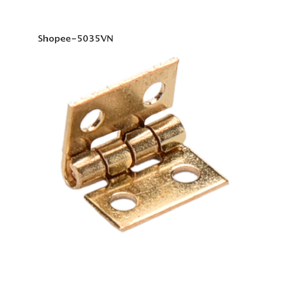 Set 10 Bản Lề Kim Loại Mini 1 / 12 Cho Đồ Nội Thất Nhà Búp Bê 3c-fd Set 10 Bản Lề Kim Loại Mini Tỉ Lệ 1 / 12 Trang Trí Nhà Búp Bê 10 Cái Mini