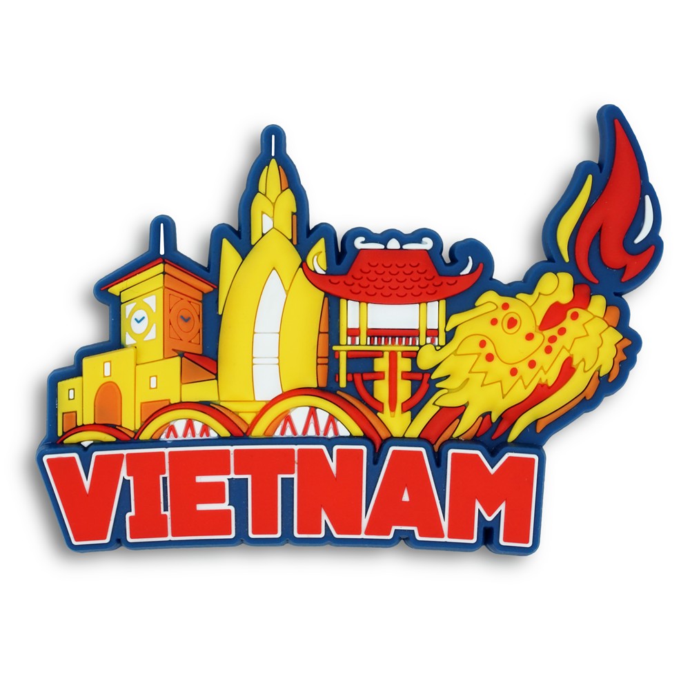 Nam châm trang trí tủ lạnh - Fridge Magnet - Cầu rồng - Vietnam Magnet
