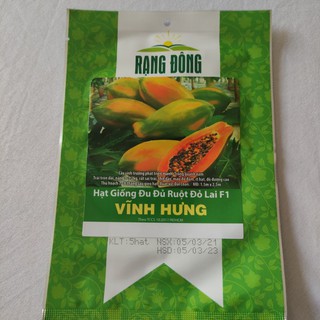 HẠT GIỐNG ĐU ĐỦ RUỘT ĐỎ LAI F1 VĨNH HƯNG