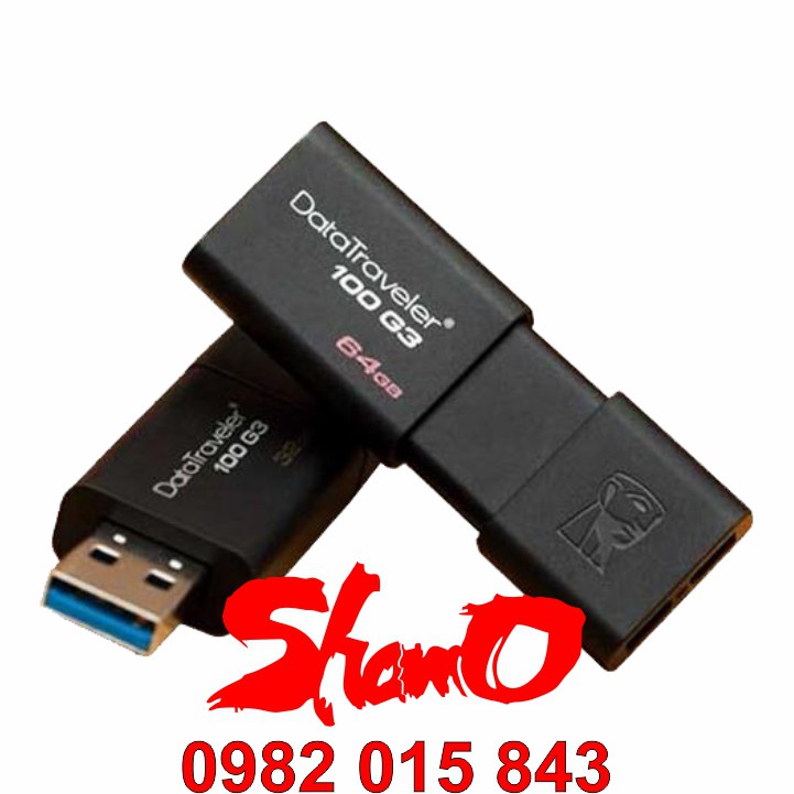 USB 3.0 Kingston 64GB – DataTraveler 100G3 – Chính hãng – Bảo hành 5 năm