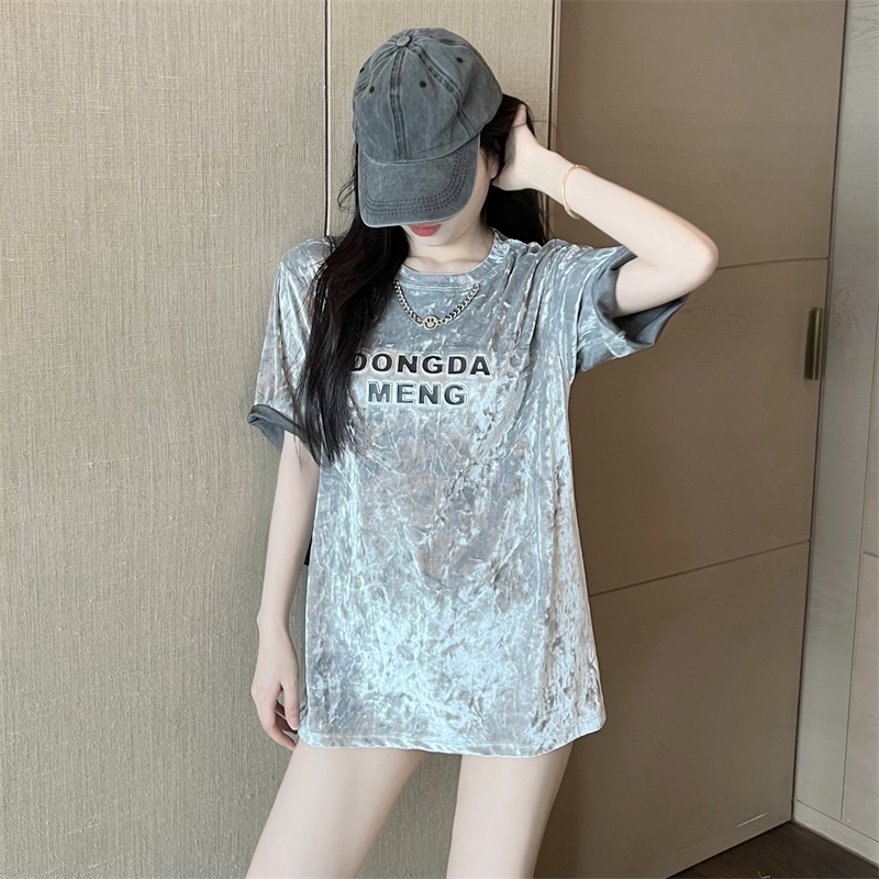 Áo Thun Nữ Ngắn Tay In Chữ Thời Trang