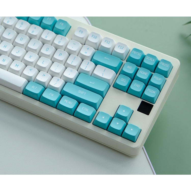 BỘ KEYCAP MDA PBT 150 PHÍM MÀU Xanh MINT, IN DOUBLE SHOT,FONT HỖ TRỢ NHIỀU LAYOUT