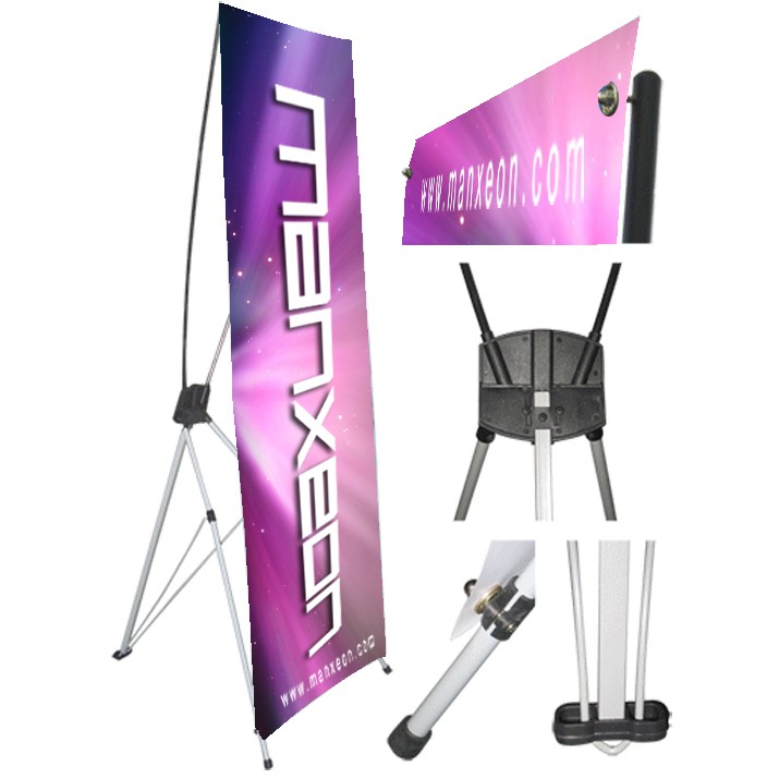 Khung standee x cường lực 80x180cm cường lực nặng chắc