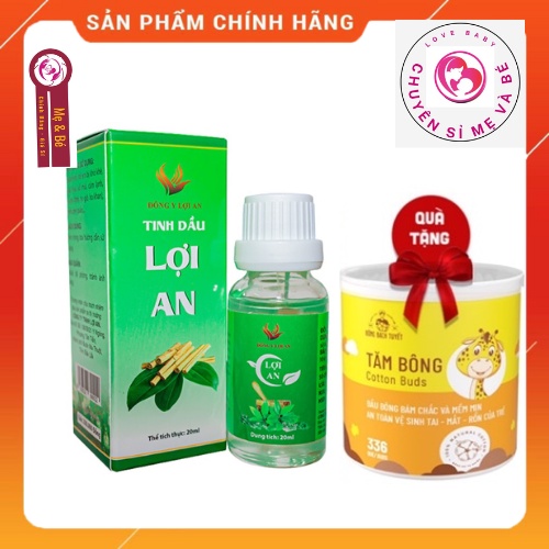 Tinh dầu bôi Lợi An hết ho, sổ mũi, khò khè cho bé chai 20ml