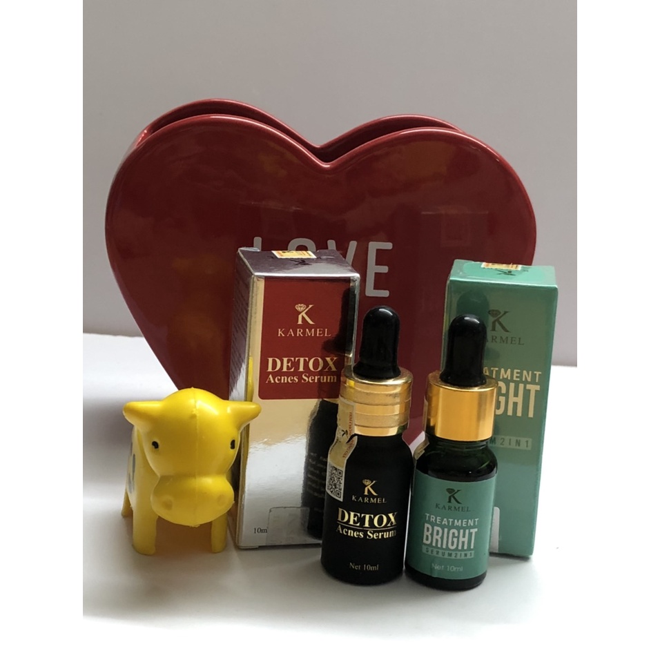 Serum Detox Acnes -Loại Bỏ Mụn đầu đen bã nhờn, da sần vỏ cam, mờ vết thâm nám, tái tạo da, dưỡng trắng da Karmel